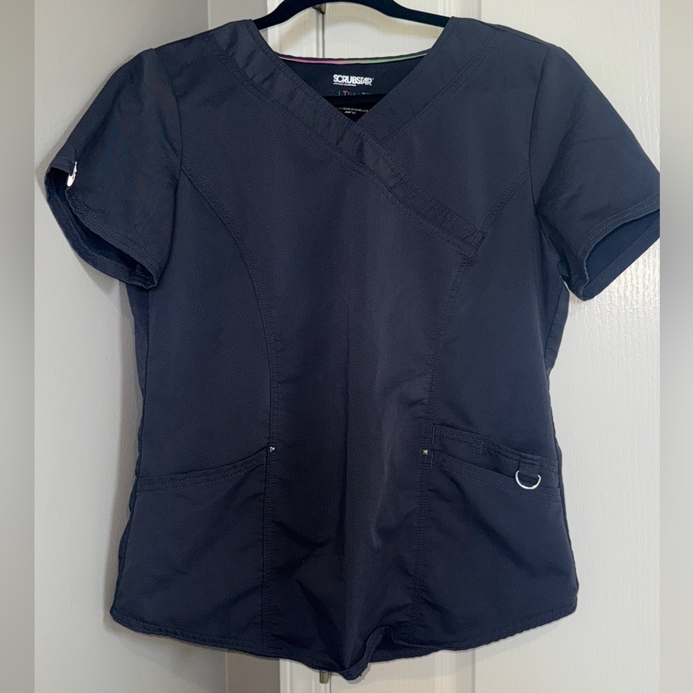 Scrubstar Women's Grey Scrub Top